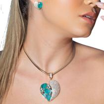 Colar coracao fusion banhado ouro 18k Colar coracao fusion banhado ouro 18k