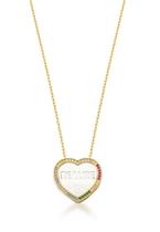 Colar coração madrepérola "realize" banhado a ouro Colar coração madrepérola "realize" banhado a ouro