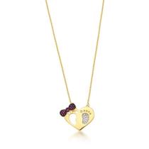 Colar coração p e pezinho Colar coração p e pezinho