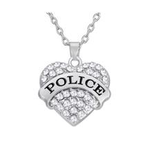 Colar Coração Presente Mãe Esposa Mulher Policial Feminino Colar Coração Presente Mãe Esposa Mulher Policial Feminino