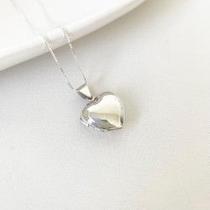 Colar Coração Relicário Duas Fotos