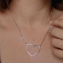 Colar Coração Vazado Colar Coração Vazado