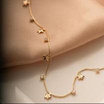 Colar Corações e Cristal