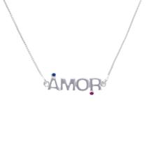 Colar Cordao Amor com pedras Folheada A Prata 925 Colar Cordao Amor com pedras Folheada A Prata 925