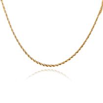 Colar Cordao Baiano 2.5 Folheado Em Ouro 18K Colar Cordao Baiano 2.5 Folheado Em Ouro 18K