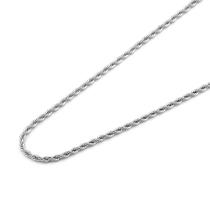 Colar cordão baiano aço inoxidável prata/ Presente masculino homem moderno/ corrente masculina