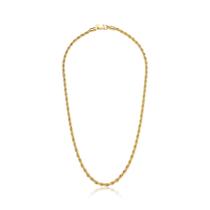 Colar Cordão Baiano Liso Banhado a Ouro 4mm Colar Cordão Baiano Liso Banhado a Ouro 4mm