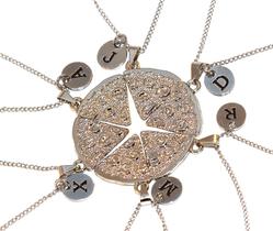 Colar Cordão Best Friends Forever Amizade Inicial Níquel