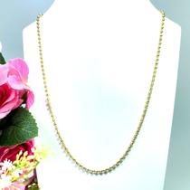 Colar Cordão Bolinha 45cm 3mm Prata 925 Folheado A Ouro 18k Colar Cordão Bolinha 45cm 3mm Prata 925 Folheado A Ouro 18k