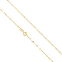 Colar Cordão Corrente Feminina 45cm Coffee De Ouro 18k