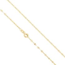 Colar Cordão Corrente Feminina 45cm Coffee De Ouro 18k