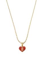 Colar Cordão Corrente Feminina Pingente Coração do Amor Letra Inicial B Banhado a Ouro 18k. Colar Cordão Corrente Feminina Pingente Coração do Amor Letra Inicial B Banhado a Ouro 18k.