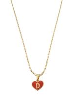 Colar Cordão Corrente Feminina Pingente Coração do Amor Letra Inicial D Banhado a Ouro 18k. Colar Cordão Corrente Feminina Pingente Coração do Amor Letra Inicial D Banhado a Ouro 18k.