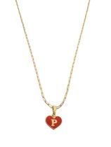 Colar Cordão Corrente Feminina Pingente Coração do Amor Letra Inicial P Banhado a Ouro 18k. Colar Cordão Corrente Feminina Pingente Coração do Amor Letra Inicial P Banhado a Ouro 18k.