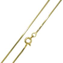 Colar Cordão Corrente Rabo De Rato 1.0 45cm Banho De Ouro 18k 1236