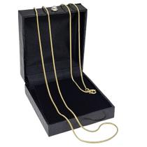 Colar Cordão Corrente Rabo De Rato 80cm Banho Ouro 18k 1831