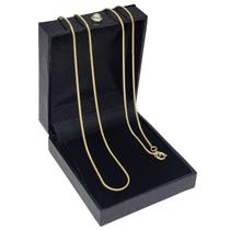 Colar Cordão Corrente Rabo De Rato Diamantado 40cm Banho Ouro 18k 4153
