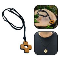 Colar Cordão Cruz Dehoniana Coração Vazado