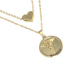 Colar Cordão Duplo Medicina Enfermagem Folheado 18k