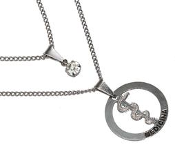 Colar Cordão Duplo Minha Medicina Médica Aço Inox Colar Cordão Duplo Minha Medicina Médica Aço Inox