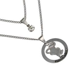 Colar Cordão Duplo Profissão Podologia Podóloga Inox