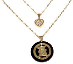 Colar Cordão Duplo Zootecnia Folheado Ouro 18k