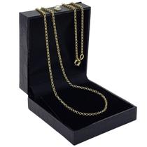 Colar Cordão Elos Portugueses 1,2mm 50cm Banho Ouro 18k 4777