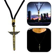 Colar Cordão Espada de São Miguel Arcanjo Ouro Velho Colar Cordão Espada de São Miguel Arcanjo Ouro Velho
