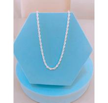 Colar Cordão Feminino elos Baiano Torcido Folheado Ouro 18k / Choker Gargantilha Prata/ Dourado Tendência Moda