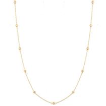 Colar Cordão Feminino Em Ouro 18k Bolinhas 3mm X 45cm Colar Cordão Feminino Em Ouro 18k Bolinhas 3mm X 45cm