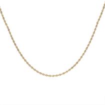 Colar Cordao Fita Torcido 40 cm Folheada Ouro 18k Colar Cordao Fita Torcido 40 cm Folheada Ouro 18k
