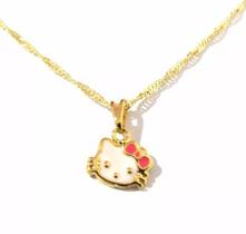 Colar Cordão Gargantilha Hello Kit Folheado 18k