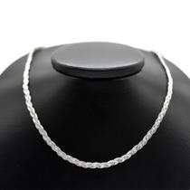 Colar Cordao Gargantilha Trançada 3 Fios Folheada Prata 925 Colar Cordao Gargantilha Trançada 3 Fios Folheada Prata 925
