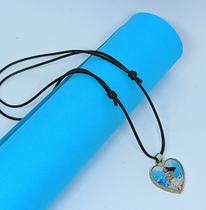 Colar Cordão Infantil Menina com Pingente Coração Aço Inox Personagem Princesa Disney Moana o Filme Desenho Lançamento Colar Cordão Infantil Menina com Pingente Coração Aço Inox Personagem Princesa Disney Moana o Filme Desenho Lançamento