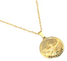 Colar Cordão Medalha Enfermagem Enfermeira Folheado 18k