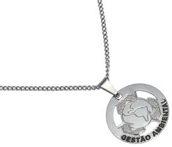 Colar Cordão Minha Profissão Gestao Ambiental Inox