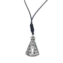 Colar Cordão Nossa Senhora Aparecida Prateado