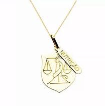 Colar Cordão Nutrição Chapa e Placa Folheado 18k Colar Cordão Nutrição Chapa e Placa Folheado 18k