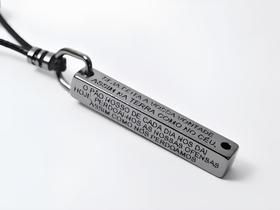 Colar Cordão oraçao Pai Nosso Masculino e Feminino Regulável Gospel Colar Cordão oraçao Pai Nosso Masculino e Feminino Regulável Gospel