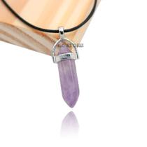 colar cordão pedra natural Ametista roxo signo de Peixes - colar cordão encerado regulável