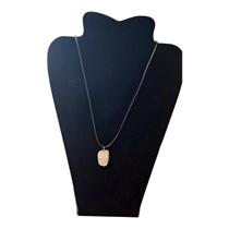 Colar cordão Pedra Rolada Quartzo Rosa amor equilíbrio Colar cordão Pedra Rolada Quartzo Rosa amor equilíbrio