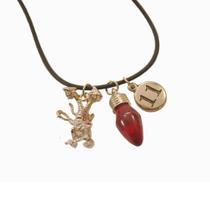 Colar Cordão Pingente Metal Geek Seriado Stranger Things Personagem Eleven Presentes Nerds