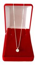 Colar Cordão Prata 925 Veneziana Feminino Pingente Ponto Luz Colar Cordão Prata 925 Veneziana Feminino Pingente Ponto Luz