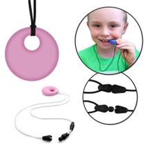 Colar Cordão Sensorial Mordedor Regulável Color Joy