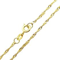 Colar Cordão Singapura 1,5mm 60cm Banho De Ouro 18k 3169 Colar Cordão Singapura 1,5mm 60cm Banho De Ouro 18k 3169