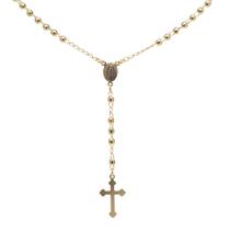 Colar Cordao Terço Folheada Ouro 18k