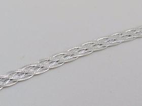 Colar Corrente 6 Fios Trançada Em Prata 925 Colar Corrente 6 Fios Trançada Em Prata 925