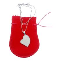 Colar corrente Aço Inox Pingente Coração Oração Pai Nosso Colar corrente Aço Inox Pingente Coração Oração Pai Nosso