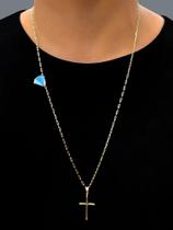 Colar Corrente Banhado a Ouro 18k Com Pingente