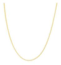 Colar corrente banhado ouro 3x 24k 18k e 22k fina unissex elo cadeado batido rommanel 42 cm 530357